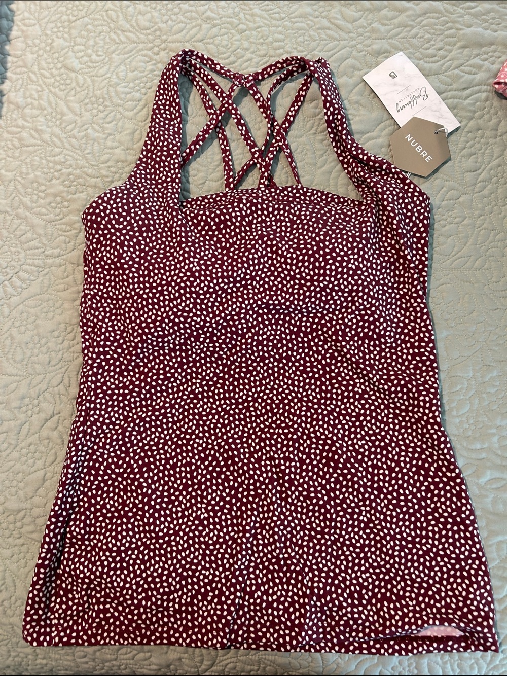 Buffbunny revolution tank in vineyard dark red bossy